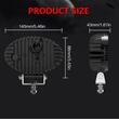 Proiector lucru, 140x90,  LED,  oval, 10-36V, 2400lm, stroboscopic, 04422 Amio