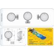 Proiector lucru fi161, bec H3, carcasa metal,  510.44200 Wesem Zelmot