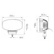 Proiector faza lunga si pozitie 242x138, 12/24V, 58W, LED, DRL, L3415 TruckLed