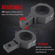 Set 2 suporti proiectoare, prindere pe rollbar sau bullbar, reglabil fi 21-51mm, rotatie 360°, S.P.038 247 Lighting