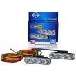 Proiector zi, 12-24V, 125.5x28.5mm, LED DRL, set 2 proiectoare, LDR 2106 Horpol