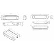 Set 2 proiectoare zi, 9-36V, DRL, 6 LED-uri, 13,2x2.8cm, FT-300 Fristom
