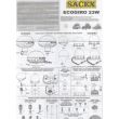 Girofar 12/24V, h114, prindere cu magnet, 2 becuri H21W 8019/A/12/24V Ellipse Sacex