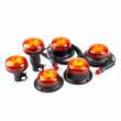 Girofar 12-24V, h67, 18 LED-uri, 15W, prindere cu 3 suruburi, 02926 Amio