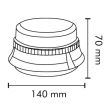 Girofar 12/24V, h70, LED, prindere in 3 suruburi, ALR0005-3M TruckLed