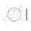 Girofar 12/24V, h73, 36 LED-uri, prindere cu 3 suruburi, 02296 Amio