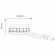 Girofar 12/24V, h74, 8 LED-uri, prindere pe magnet, Pegasus 8092/a/M Sacex