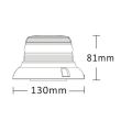 Girofar 12/24V, h81, LED, 24W, prindere cu magnet, ALR0073, TruckLed