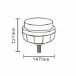 Girofar 12/24V, h83 (124), fi97, LED, 24W, ALR0076 TruckLed 