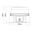 Girofar wireless 12/24V h98, fi123 36 LED-uri, 54W, cu magnet si acumulator reincarcabil CA8190 247 Lighting