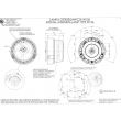 Girofar 12/24V, h99, LED, 19W, prindere cu 3 suruburi, cablu 3 metri, galben, W126 866.4D WAS