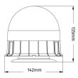 Girofar 12/24V, h117, 60 LED-uri, prindere cu magnet si ventuza, Trekker CA 8183 247Lighting
