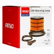 Girofar 12-24V, h131, 24 LED-uri, prindere cu magnet sau 3 suruburi, cablu 3m cu intrerupator 2 butoane, 04111 Amio