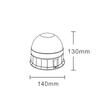 Girofar 12/24V, h130, 30 LED-uri, 30W, prindere cu magnet si ventuza, TT.1490 