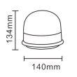 Girofar 12/24V, h134, 8 LED-uri, prindere cu magnet, LW0033-ALR-O TruckLed