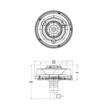 Girofar 12/24V, h156, 48 LED-uri, 24W, prindere pe tija flexibila, UFO II, ALR0030 TruckLed