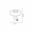 Girofar 12/24V, h156, 48 LED-uri, 24W, prindere pe tija flexibila, UFO II, ALR0030 TruckLed