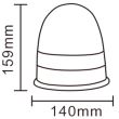 Girofar 12/24V, h156, 16 LED-uri, prindere in 3 suruburi, ALR0047 TruckLed