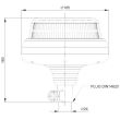 Girofar 12/24V, h160, 20 LED-uri, prindere pe tija fixa, FT-100 PI LED Fristom 