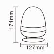 Girofar 12/24V h171, 16 LED-uri, prindere cu magnet ALR0046