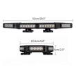 Girofar rampa transversal 51x22cm, magnet, 12/24V Black 8136-2