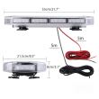 Girofar rampa transversal 55x22cm, h14cm, LED, 12/24V, iluminare 3 culori 813/40Led