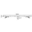 Girofar rampa transversal 92x22cm, h 22cm, NEON Led, Slim BLK0028 TruckLed