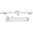 Girofar rampa transversal 123x22cm, h 25cm, NEON LED, Slim, BLK0029 TruckLed
