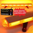 Girofar rampa transversal, Led COB, cu afisaj cu LED-uri, galben, 12/24V VS-8133-8cob