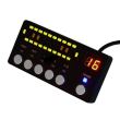 Girofar rampa transversal, Led COB, cu afisaj cu LED-uri, galben, 12/24V VS-8133-8cob