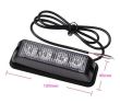 Proiector stroboscopic galben, 4 LED, 4w, 12-24V 572 Art