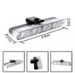Proiector stroboscopic 85x14, 4LED, set 8 bucati,12V,  slim, clips, lumina galbena, BK92814