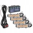 Set 4 proiectoare stroboscopice, LED 12V, 100x20, 86662 Carmotion