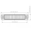 Proiector stroboscopic 130x28, LED, functie girofar, grila, 12/24V, 12W, galben, rama metalica, LW0042