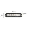 Proiector stroboscopic 6 LED-uri girofar, in grila, 128x28mm LW0032-ALR TruckLed