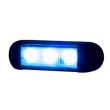 Proiector stroboscopic, LED, girofar grila, 12-24V, 96x28, albastru, LDO 2676 Horpol