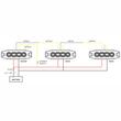 Proiector stroboscopic 4 LED-uri, 12-24V, 12W, galben, 98x31, Slim LW0037-2 TruckLed