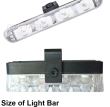 Proiector stroboscopic galben 4x4LED, set 4buc, Clips, 110-v44C/pz-100-v44