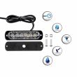 Proiector stroboscopic 6 LED-uri, 112cm, in grila, galben, VS-06T-B
