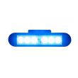 Proiector stroboscopic albastru 130x28 LED, 12-24V, 9W, LDO 2781 Horpol