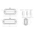 Proiector stroboscopic 133x44, LED, montare in grila, slim, 21W, W218 1469 Was
