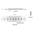 Proiector stroboscopic 6LED, 18W, Slim,  galben LW0038