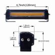 Lampa stroboscopica LED COB galbena cu intrerupator 2 bucati/set 315-1T2C