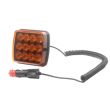 Girofar 12/24V, h36.5, LED, prindere cu magnet, LW0044