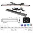 Proiector stroboscopic, girofar bara 47cm, LED, galben, 12-24V, 13W, cu telecomanda, Super Slim, BLK0044 TruckLed