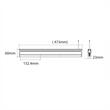 Proiector stroboscopic, girofar bara 47cm, LED, galben, 12-24V, 13W, cu telecomanda, Super Slim, BLK0044 TruckLed