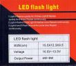 Proiector stroboscopic galben LED Flash Light 51028 Art