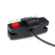 Proiector stroboscopic 2 LED-uri, set 8 bucati, cu clips, 12V, 30W, rosu, VS-02-B-8 