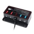 Proiector stroboscopic 2 LED-uri, set 8 bucati, cu clips, 12V, 30W, rosu, VS-02-B-8 