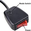Proiector stroboscopic 2 LED-uri, set 8 buc, Clips 12V, 30W, galben VS-02-B-8